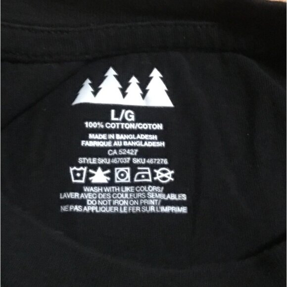 Bah Humpug Christmas Graphic T-Shirt L/G Black Cotton Pug Dog Cotton Unisex - Picture 3 of 6